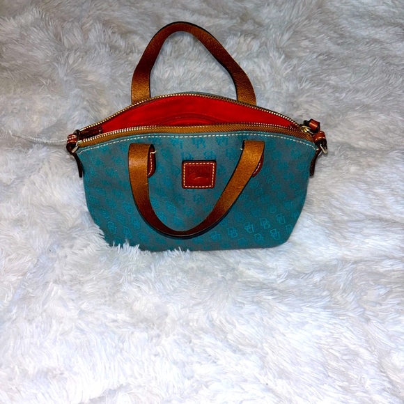 Dooney & Bourke Handbags - Dooney & Bourke Teal and Brown Satchel